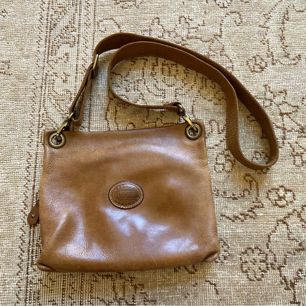 Vintage Roots Villager Tribe Brown Leather Purse with Long Adjustable Strap - Picture 3 of 11